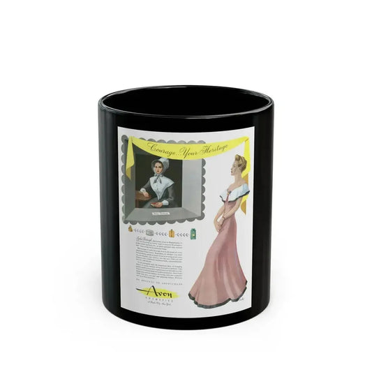 Avon Cosmetics ad (1), 1943 - Black Coffee Mug 11oz - Go Mug Yourself