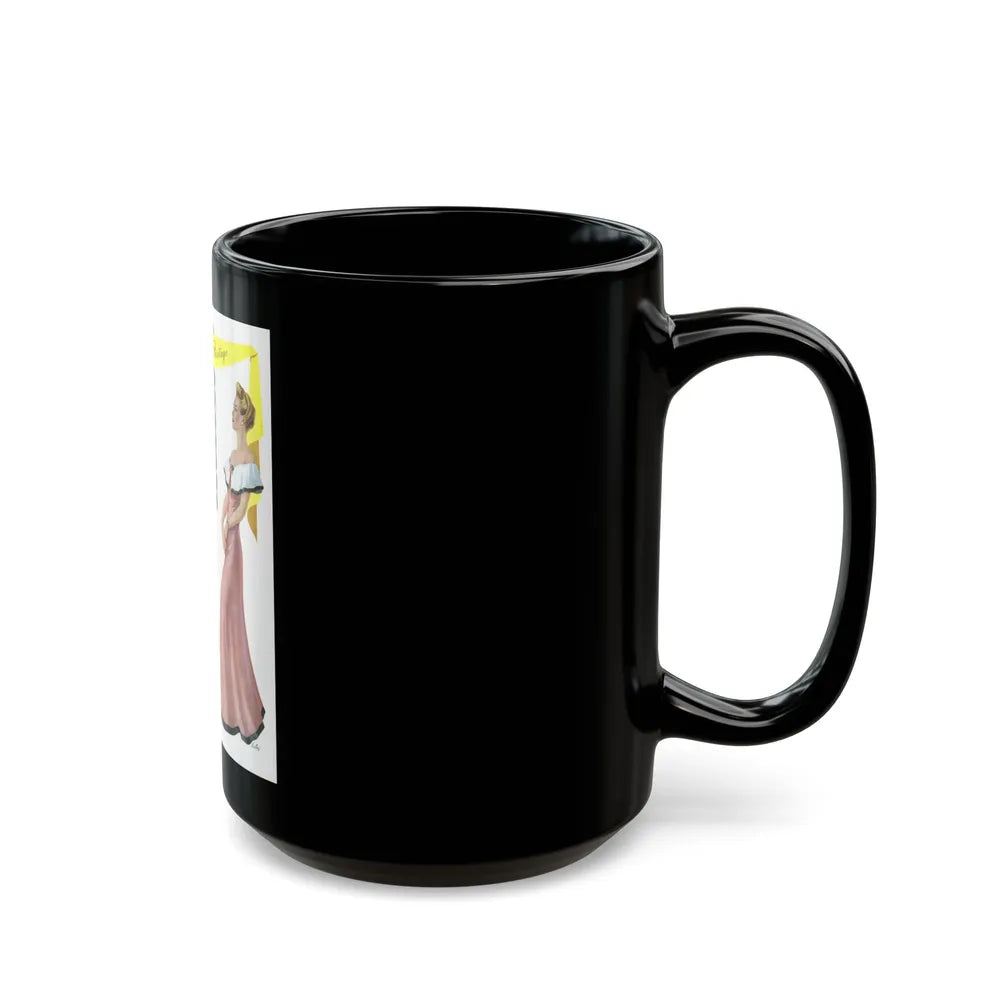 Avon Cosmetics ad (1), 1943 - Black Coffee Mug-Go Mug Yourself