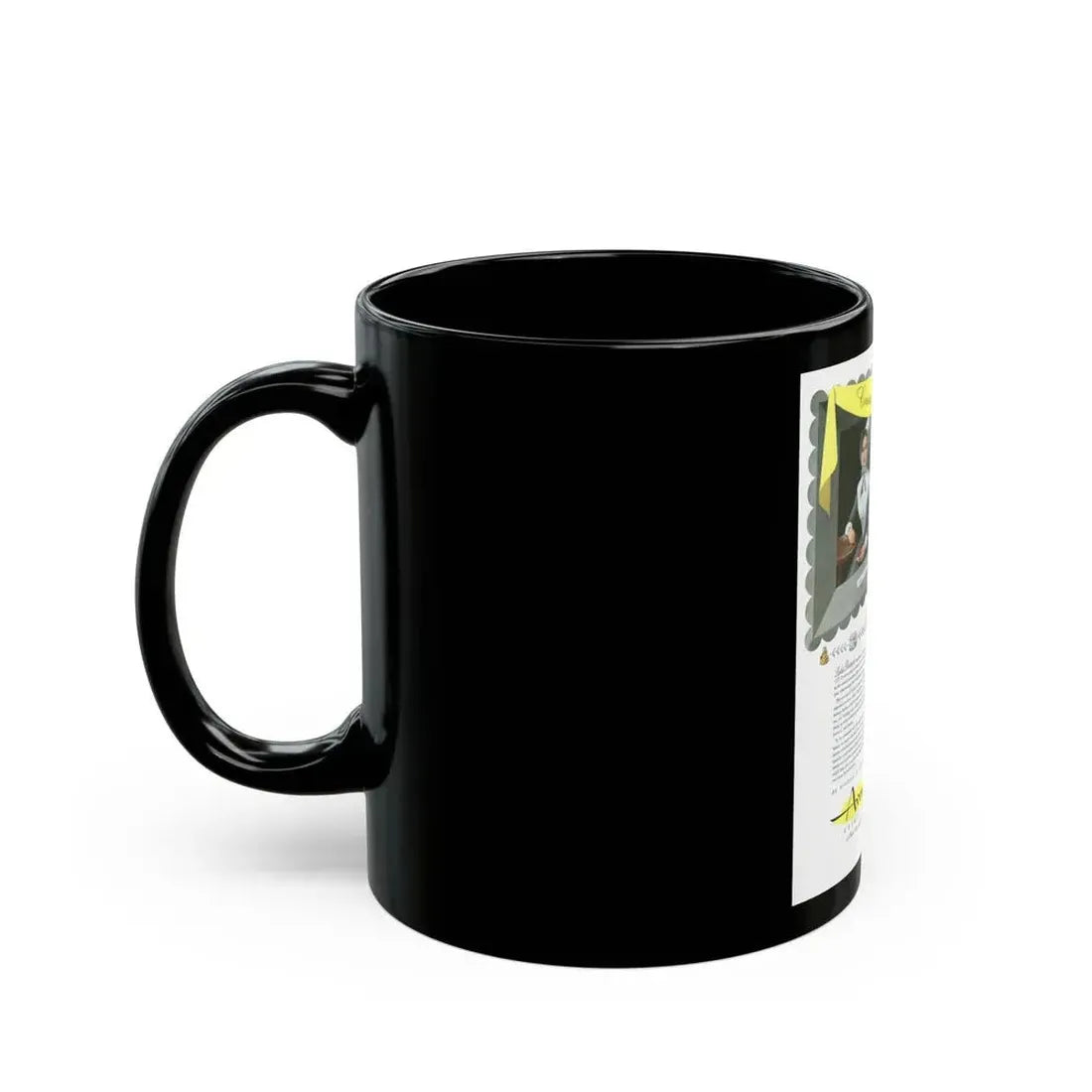 Avon Cosmetics ad (1), 1943 - Black Coffee Mug - Go Mug Yourself
