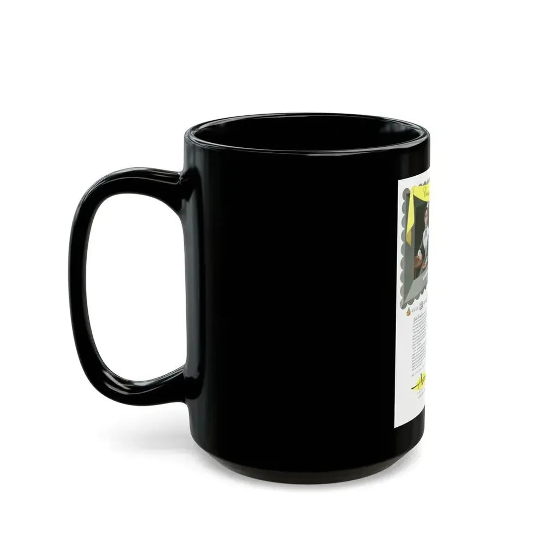 Avon Cosmetics ad (1), 1943 - Black Coffee Mug - Go Mug Yourself