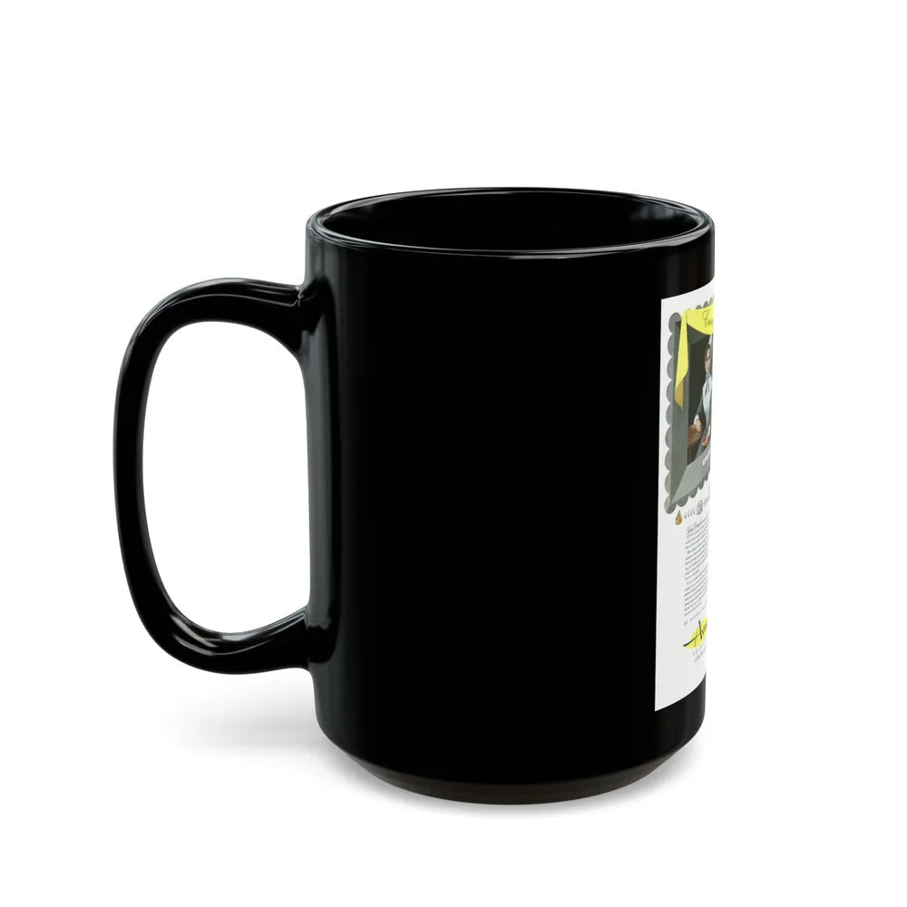 Avon Cosmetics ad (1), 1943 - Black Coffee Mug-Go Mug Yourself