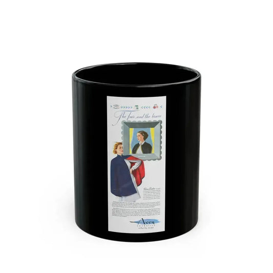 Avon Cosmetics ad (2), 1943 - Black Coffee Mug 11oz - Go Mug Yourself