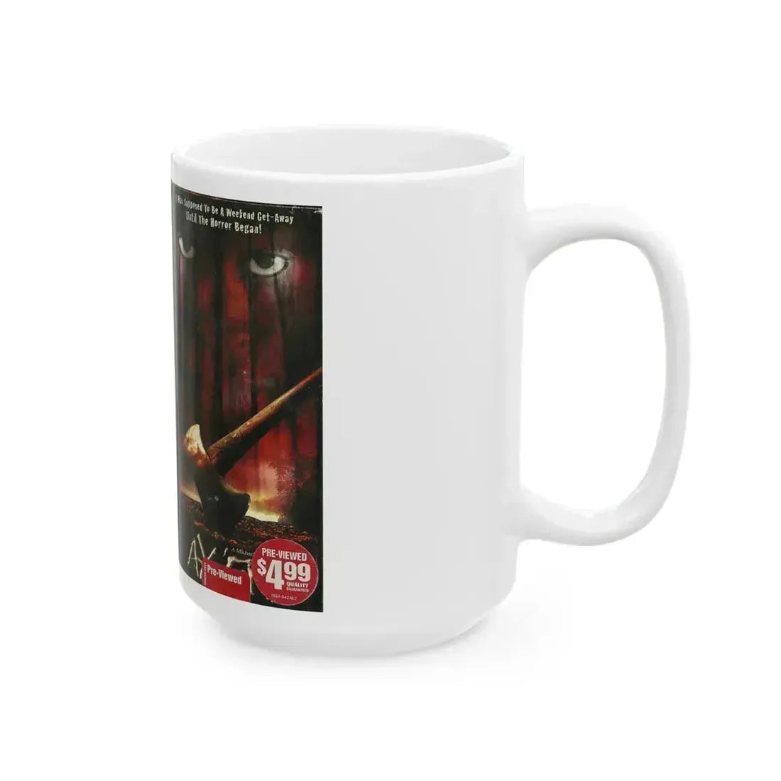 AX EM (VHS COVER) - White Coffee Mug - Go Mug Yourself