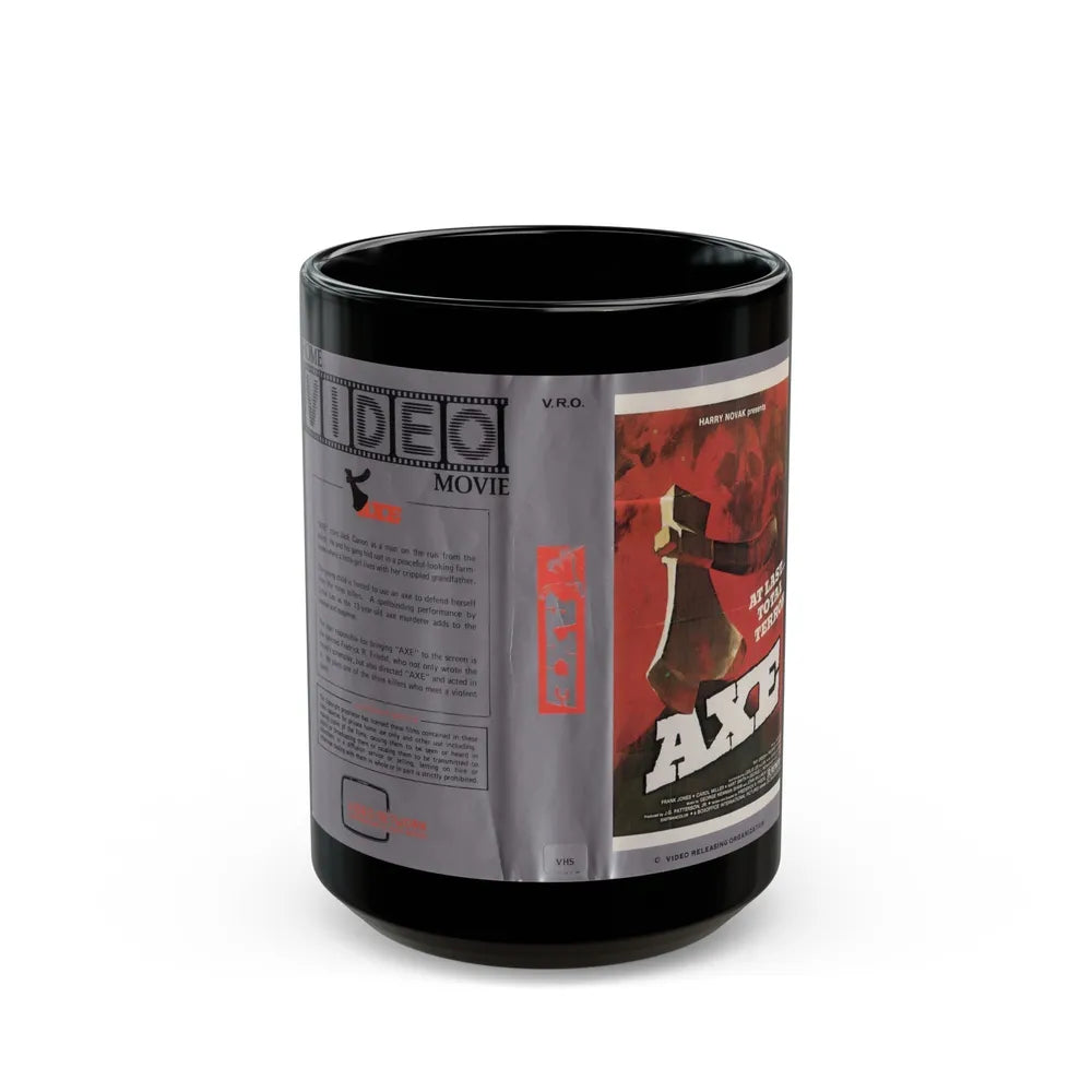 AXE (VHS COVER) - Black Coffee Mug-15oz-Go Mug Yourself