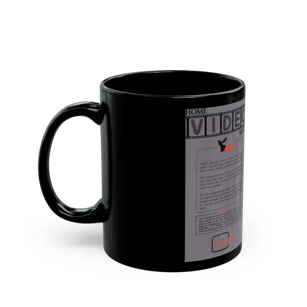 AXE (VHS COVER) - Black Coffee Mug-Go Mug Yourself