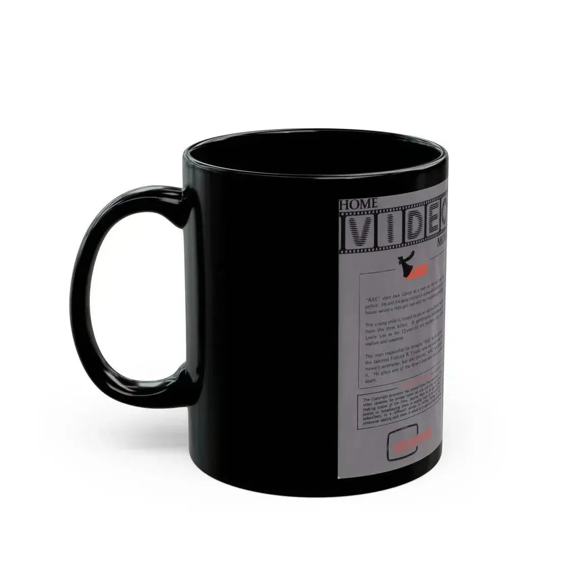 AXE (VHS COVER) - Black Coffee Mug - Go Mug Yourself