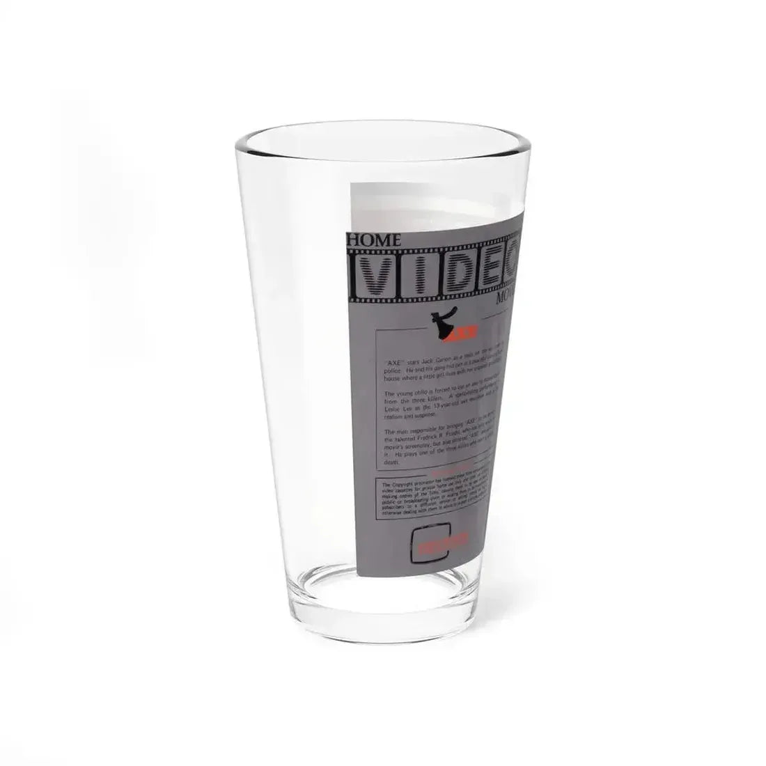 AXE (VHS COVER) Pint Glass 16oz - Go Mug Yourself