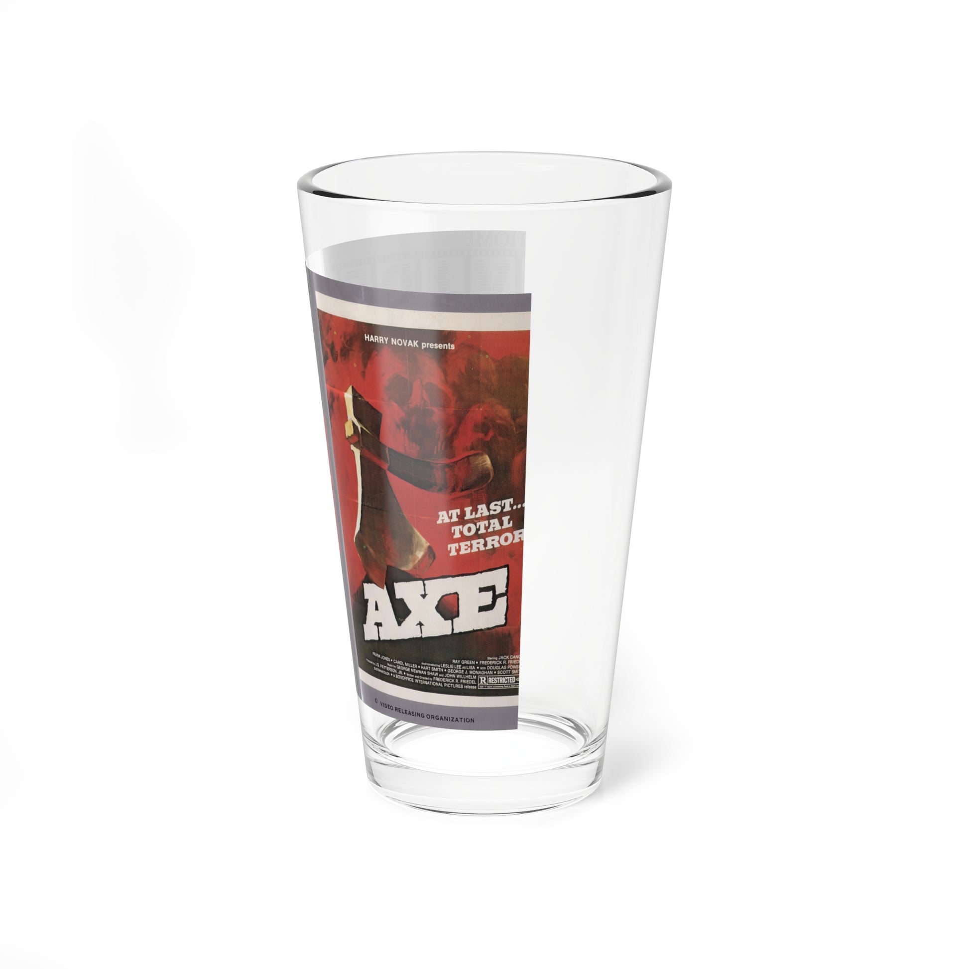 AXE (VHS COVER) Pint Glass 16oz-Go Mug Yourself