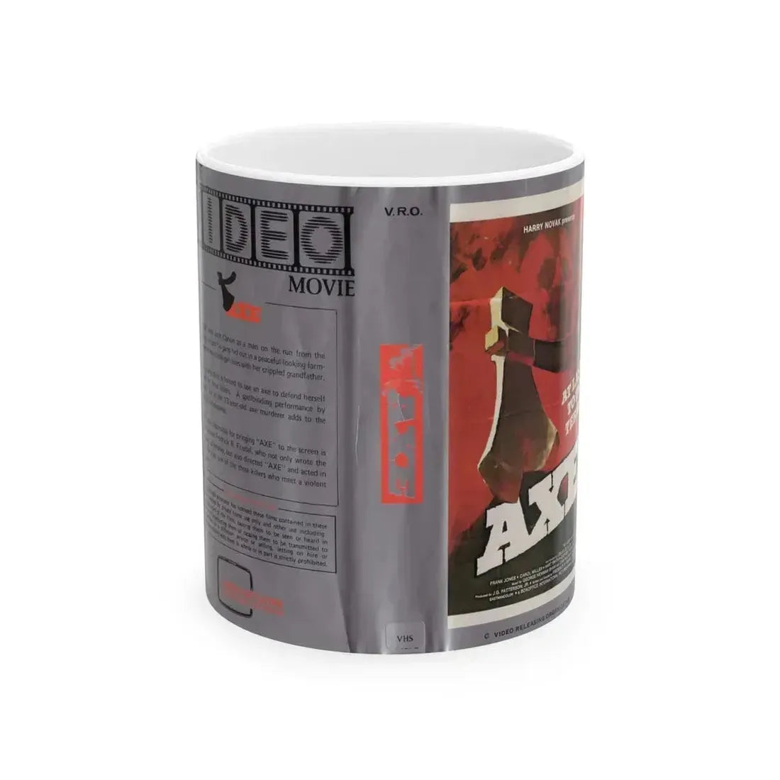 AXE (VHS COVER) - White Coffee Mug 11oz - Go Mug Yourself