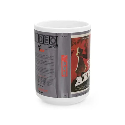 AXE (VHS COVER) - White Coffee Mug 15oz - Go Mug Yourself