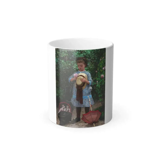 Axel Theofilus Helsted (1847-1907) The Dollies' Outing - Oil on Canvas 1882 - Color Changing Mug 11oz Default Title 11oz - Go Mug Yourself