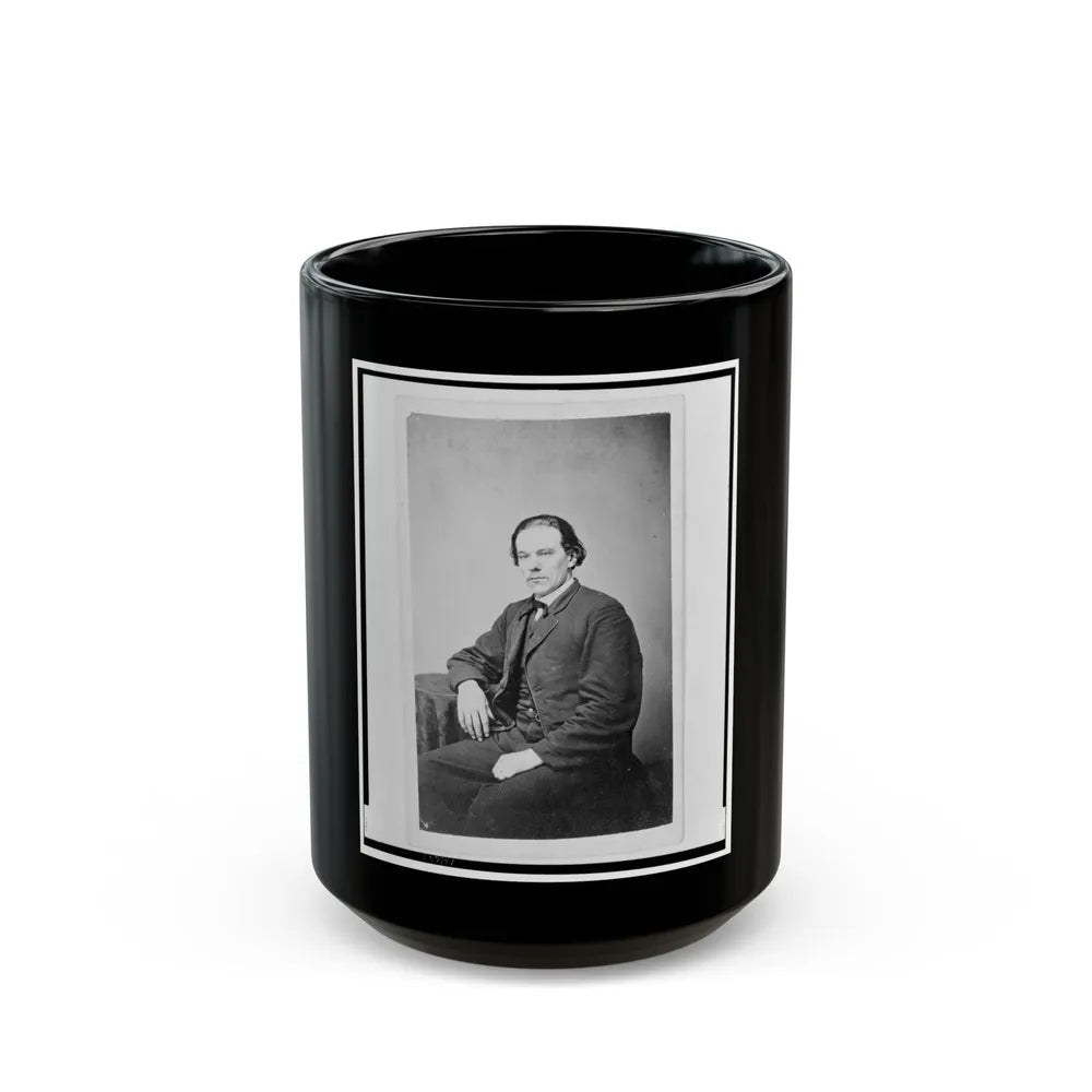 Aze Klein, Three-Quarter Length Portrait, Seated, Facing Slightly Left (U.S. Civil War) Black Coffee Mug-15oz-Go Mug Yourself