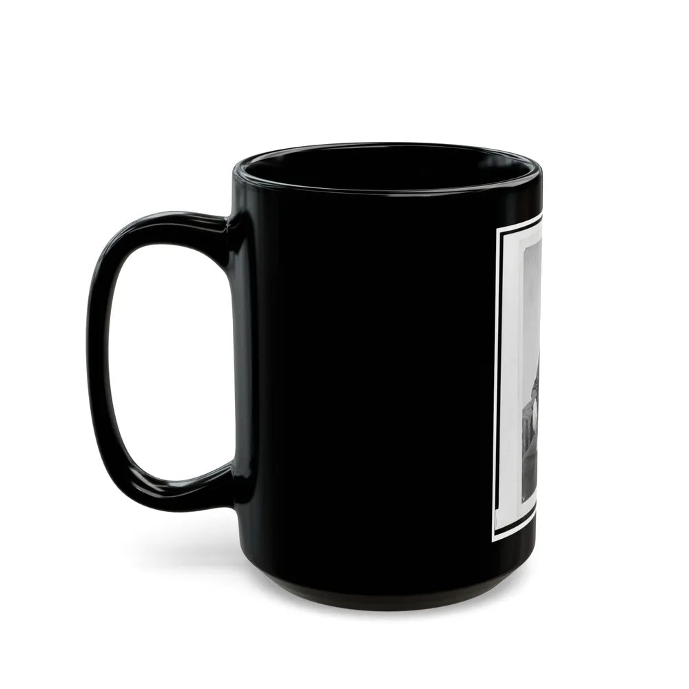 Aze Klein, Three-Quarter Length Portrait, Seated, Facing Slightly Left (U.S. Civil War) Black Coffee Mug-Go Mug Yourself