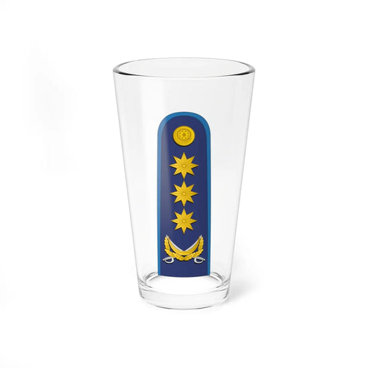 Azerbaijan AirForce OF 8 (Azerbaijan) (Military Rank) Pint Glass 16oz 16oz - Go Mug Yourself