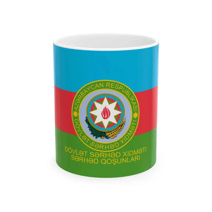 Azerbaijan Border Guards Standard Reverse (Azerbaijan) White Coffee Mug 11oz - Go Mug Yourself