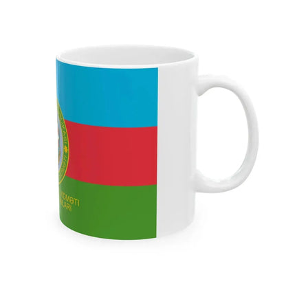 Azerbaijan Border Guards Standard Reverse (Azerbaijan) White Coffee Mug - Go Mug Yourself