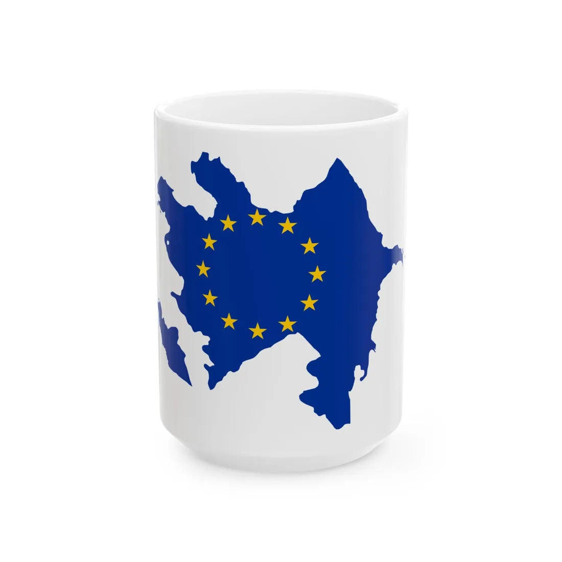 Azerbaijan EU (Azerbaijan) White Coffee Mug 15oz - Go Mug Yourself