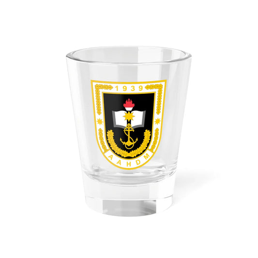 Azerbaijan Higher Naval Academy badge (Azerbaijan) (Coat of Arms) Shot Glass 1.5oz 1.5oz - Go Mug Yourself