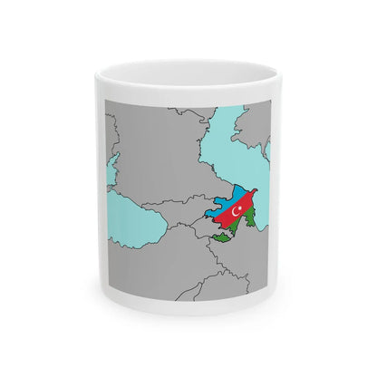 Azerbaijan in the Caucasus (Azerbaijan) White Coffee Mug 11oz - Go Mug Yourself