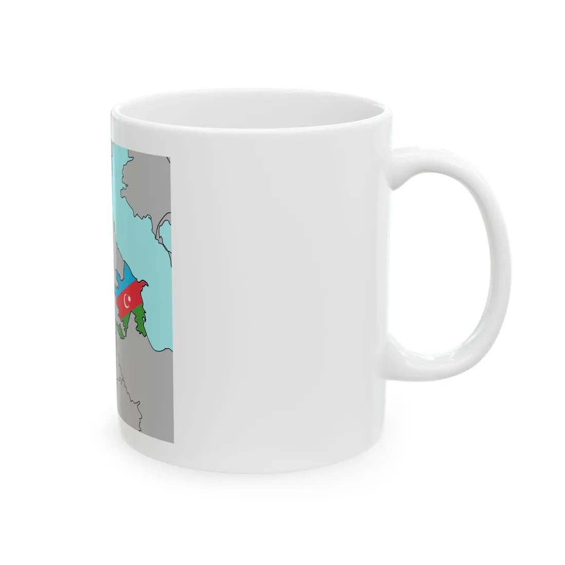 Azerbaijan in the Caucasus (Azerbaijan) White Coffee Mug - Go Mug Yourself
