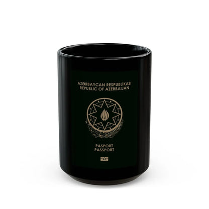 Azerbaijan Passport - Black Coffee Mug-15oz-Go Mug Yourself