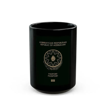 Azerbaijan Passport - Black Coffee Mug 15oz - Go Mug Yourself