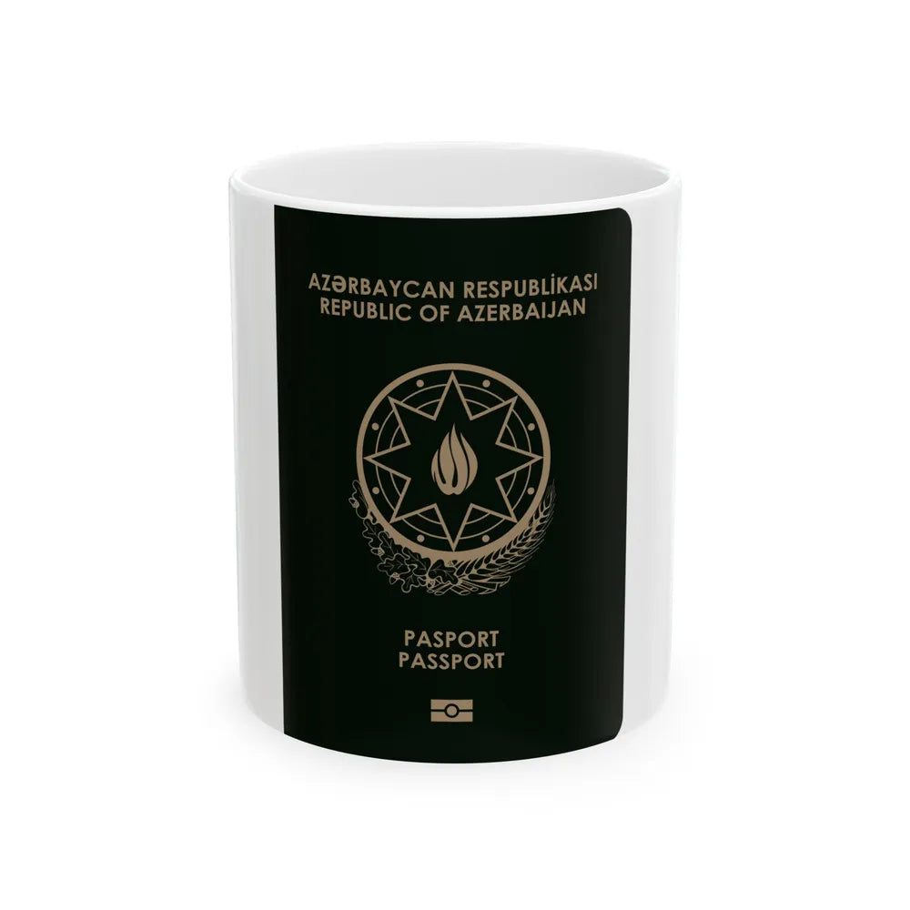 Azerbaijan Passport - White Coffee Mug-11oz-Go Mug Yourself