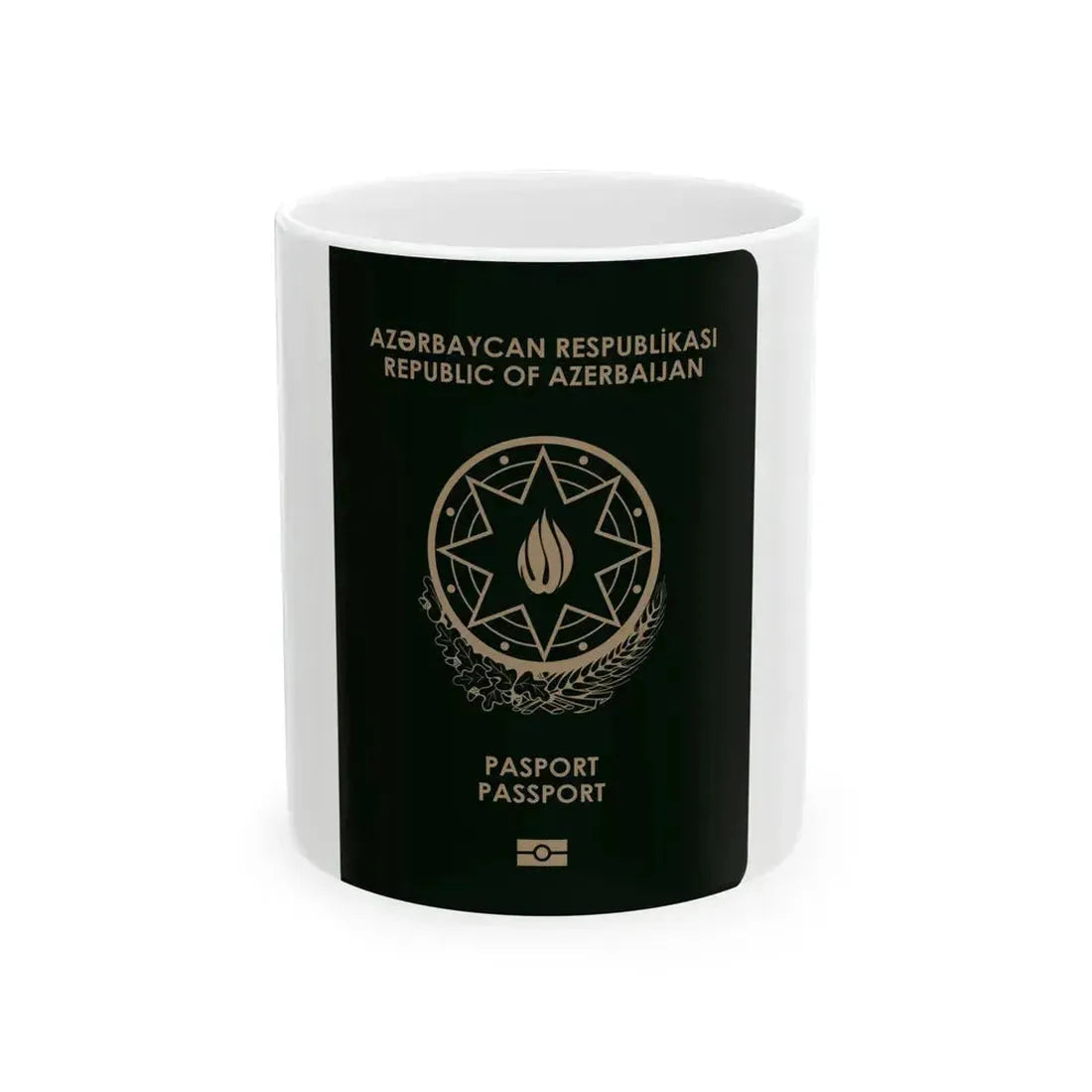 Azerbaijan Passport - White Coffee Mug 11oz - Go Mug Yourself