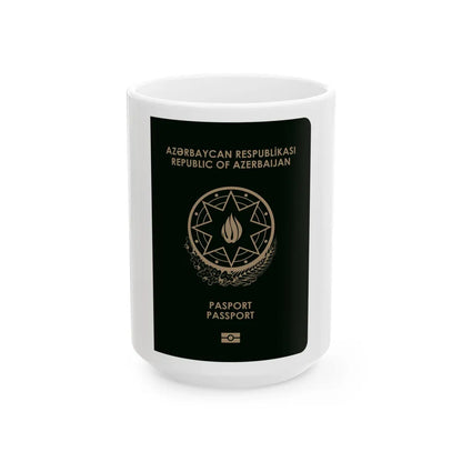 Azerbaijan Passport - White Coffee Mug-15oz-Go Mug Yourself