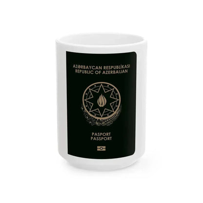 Azerbaijan Passport - White Coffee Mug 15oz - Go Mug Yourself