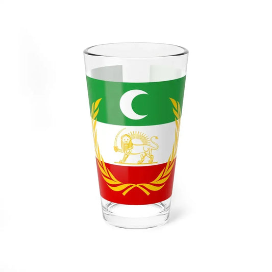 Azerbaijan peoples government flag (Iran) Pint Glass 16oz 16oz - Go Mug Yourself