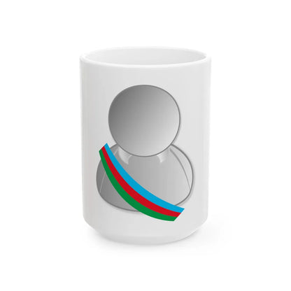 Azerbaijan politic personality icon (Azerbaijan) White Coffee Mug 15oz - Go Mug Yourself