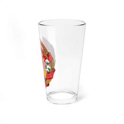 Azerbaijan SSR coa (Azerbaijan) (Coat of Arms) Pint Glass 16oz - Go Mug Yourself