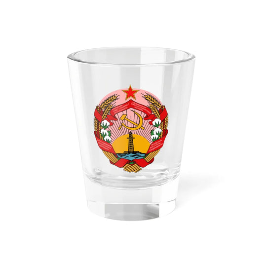 Azerbaijan SSR coa (Azerbaijan) (Coat of Arms) Shot Glass 1.5oz 1.5oz - Go Mug Yourself