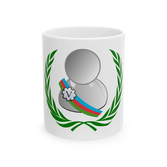 Azerbaijani Wikimedian of the year (Azerbaijan) White Coffee Mug 11oz - Go Mug Yourself