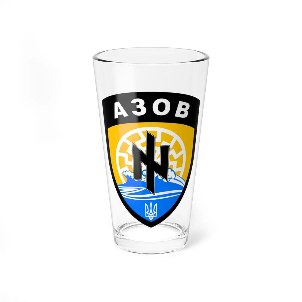 Azov Battalion (Ukraine) Pint Glass 16oz-16oz-Go Mug Yourself