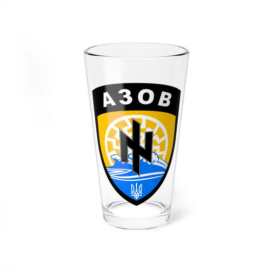 Azov Battalion (Ukraine) Pint Glass 16oz-16oz-Go Mug Yourself