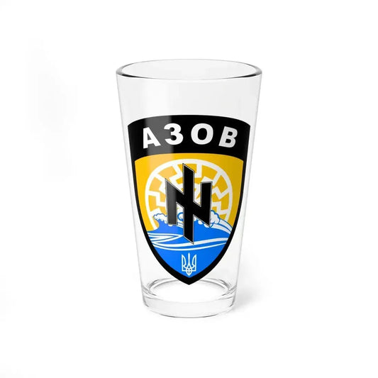 Azov Battalion (Ukraine) Pint Glass 16oz 16oz - Go Mug Yourself