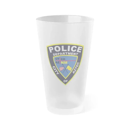 Aztec New Mexico Police Department - Frosted Pint Glass 16oz 16oz Frosted - Go Mug Yourself