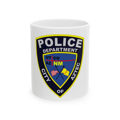 Aztec New Mexico Police Department - White Coffee Mug-11oz-Go Mug Yourself