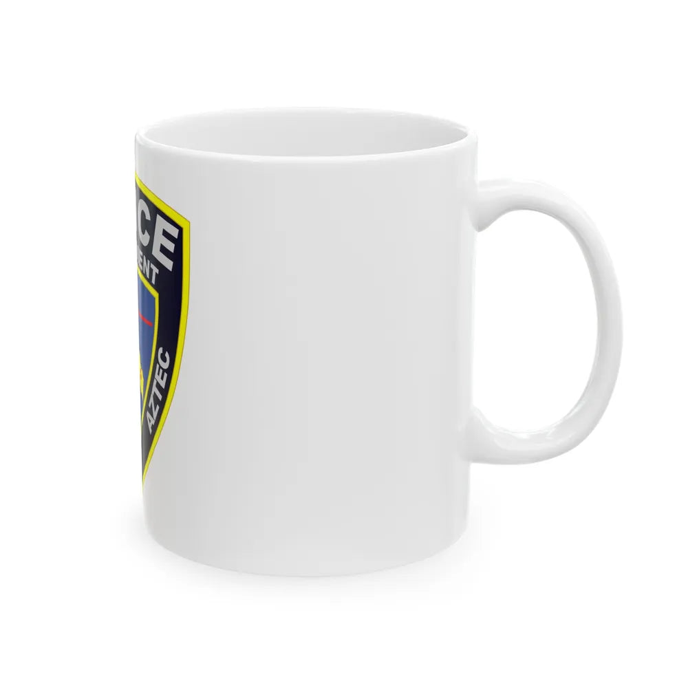 Aztec New Mexico Police Department - White Coffee Mug-Go Mug Yourself