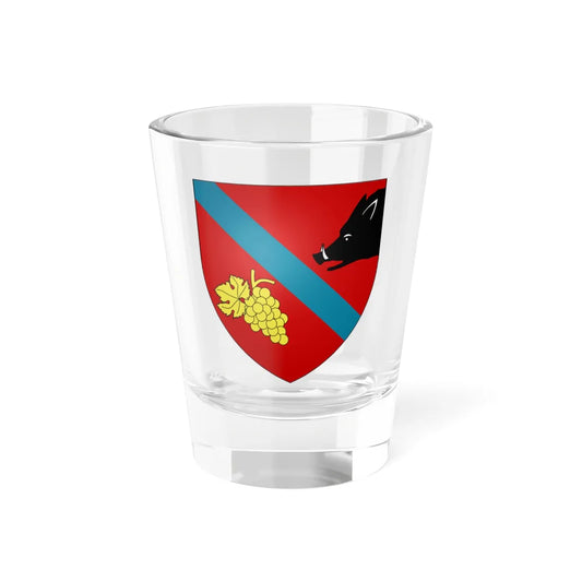 Azzaba CoA French Algeria (Algeria) (Coat of Arms) Shot Glass 1.5oz 1.5oz - Go Mug Yourself