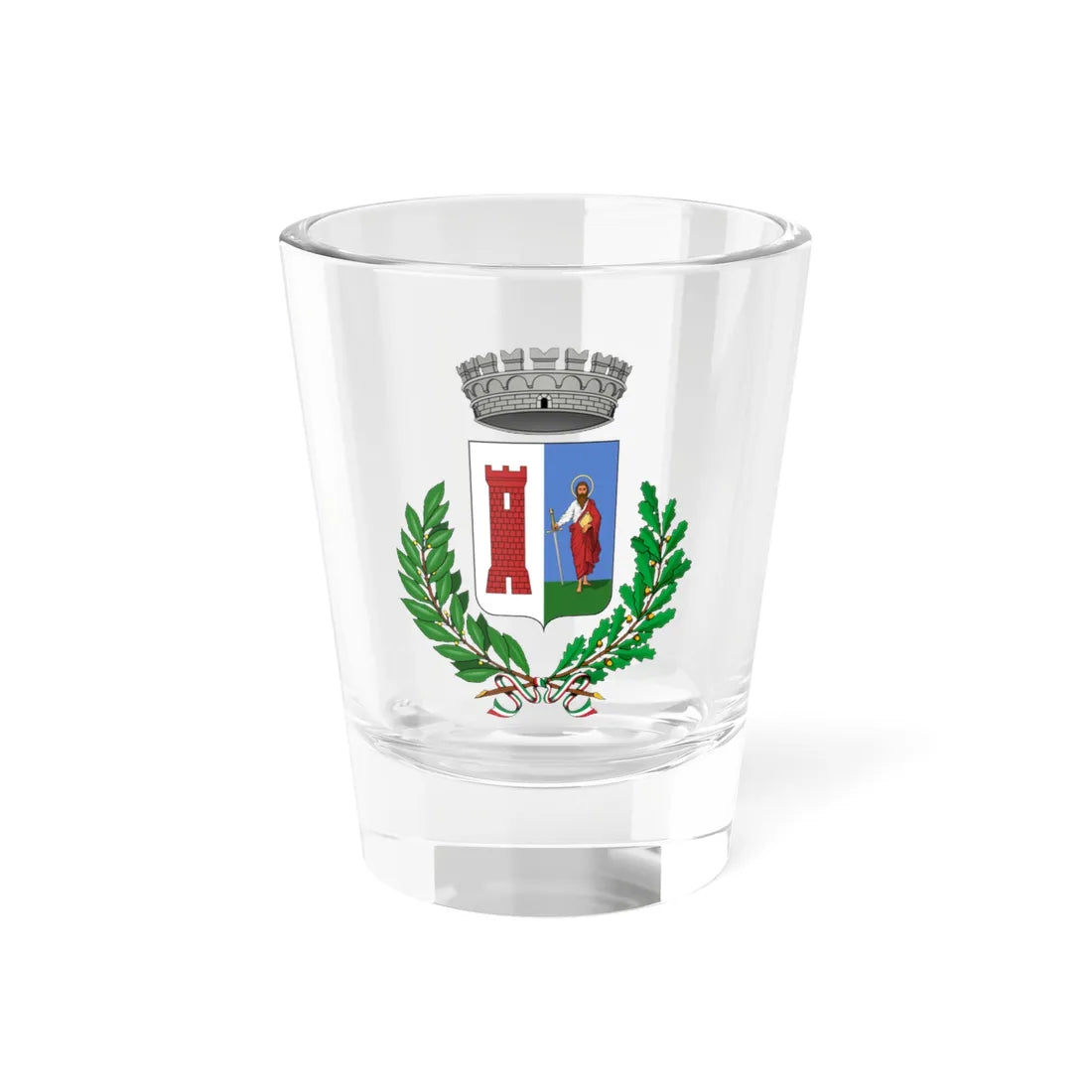 Azzano San Paolo-Stemma (Italy) (Coat of Arms) Shot Glass 1.5oz 1.5oz - Go Mug Yourself