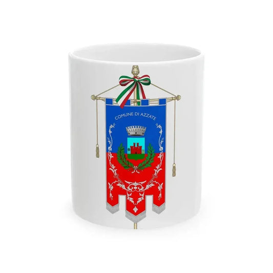 Azzate-Gonfalone (Italy) White Coffee Mug 11oz - Go Mug Yourself
