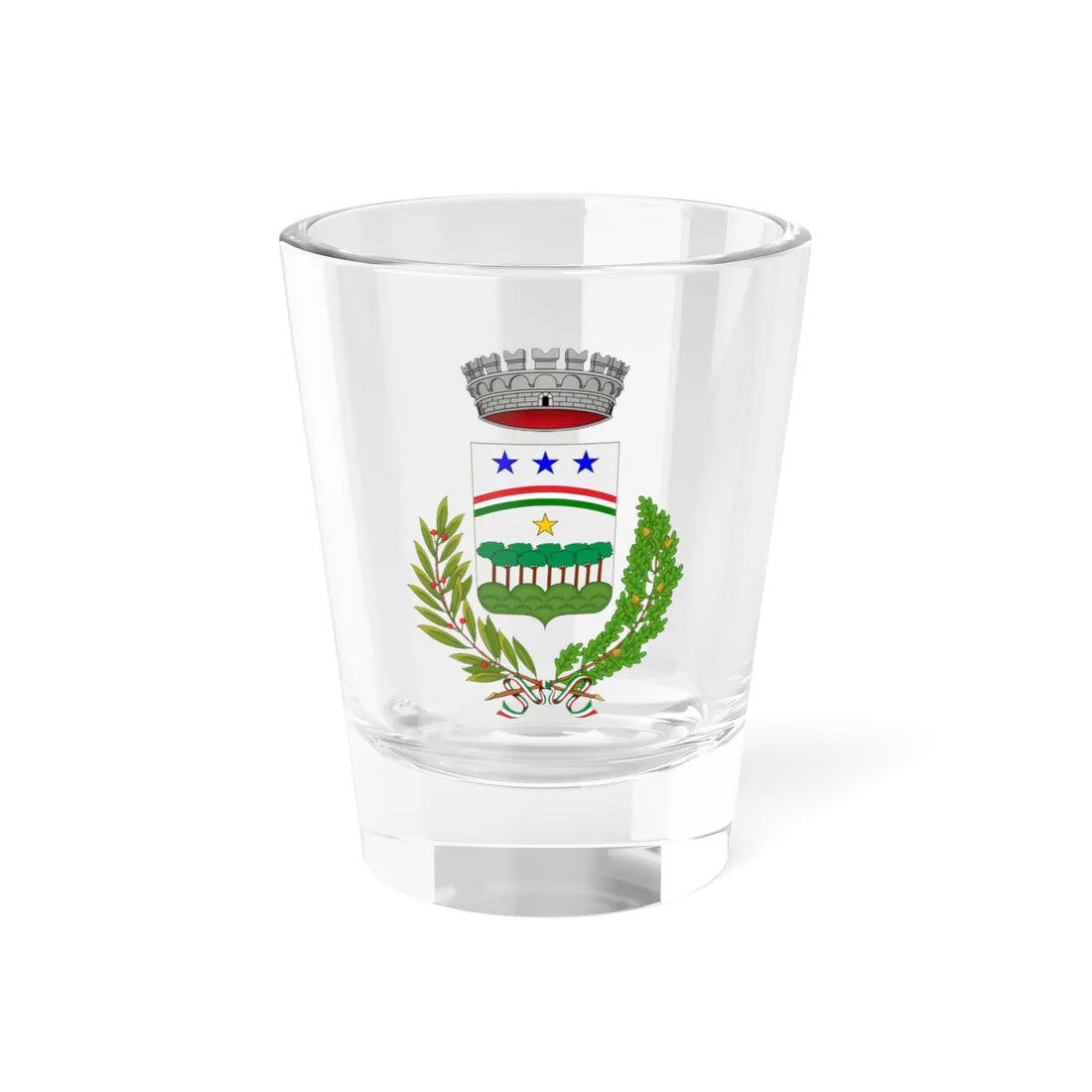 Azzio-Stemma (Italy) (Coat of Arms) Shot Glass 1.5oz 1.5oz - Go Mug Yourself