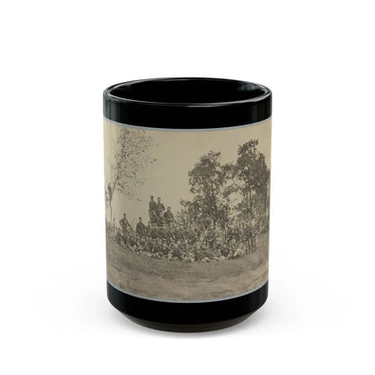 B Company, 22d New York State Militia Near Harpers Ferry, Va., 1861 I.E.1862 (U.S. Civil War) Black Coffee Mug-15oz-Go Mug Yourself