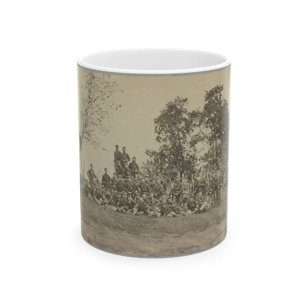 B Company, 22d New York State Militia Near Harpers Ferry, Va., 1861 I.E.1862 (U.S. Civil War) White Coffee Mug-11oz-Go Mug Yourself