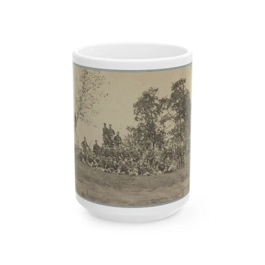 B Company, 22d New York State Militia Near Harpers Ferry, Va., 1861 I.E.1862 (U.S. Civil War) White Coffee Mug-15oz-Go Mug Yourself