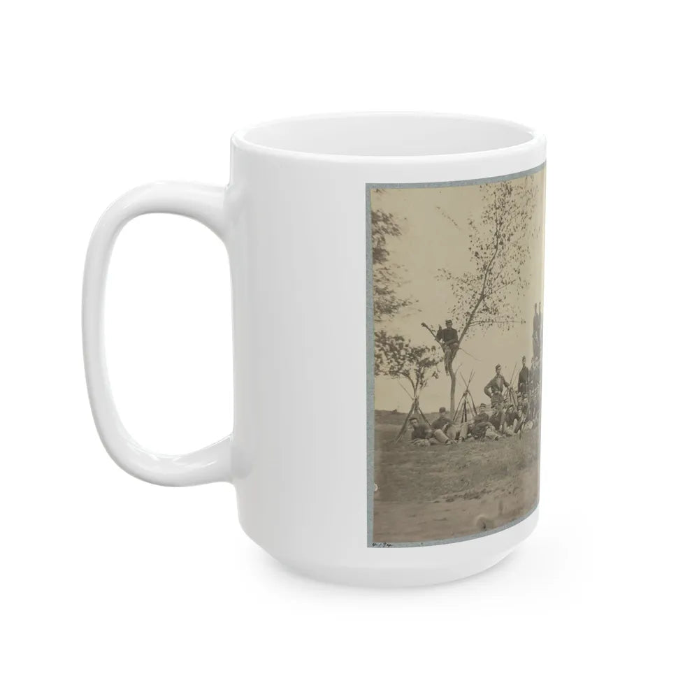 B Company, 22d New York State Militia Near Harpers Ferry, Va., 1861 I.E.1862 (U.S. Civil War) White Coffee Mug-Go Mug Yourself