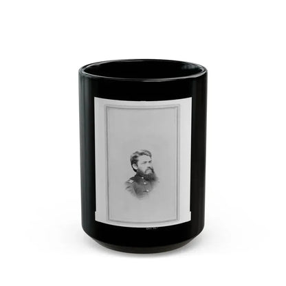 B. F. Sceva, Lt. Col., 10th N.Y. Cavalry Regiment, Head-And-Shoulders Portrait, Facing Right (U.S. Civil War) Black Coffee Mug 15oz - Go Mug Yourself